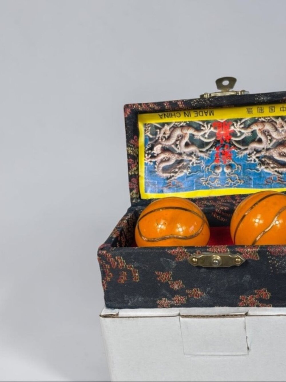 Vintage Basketball Baoding Balls Chime Meditation Set With Box - Picture 2 of 15